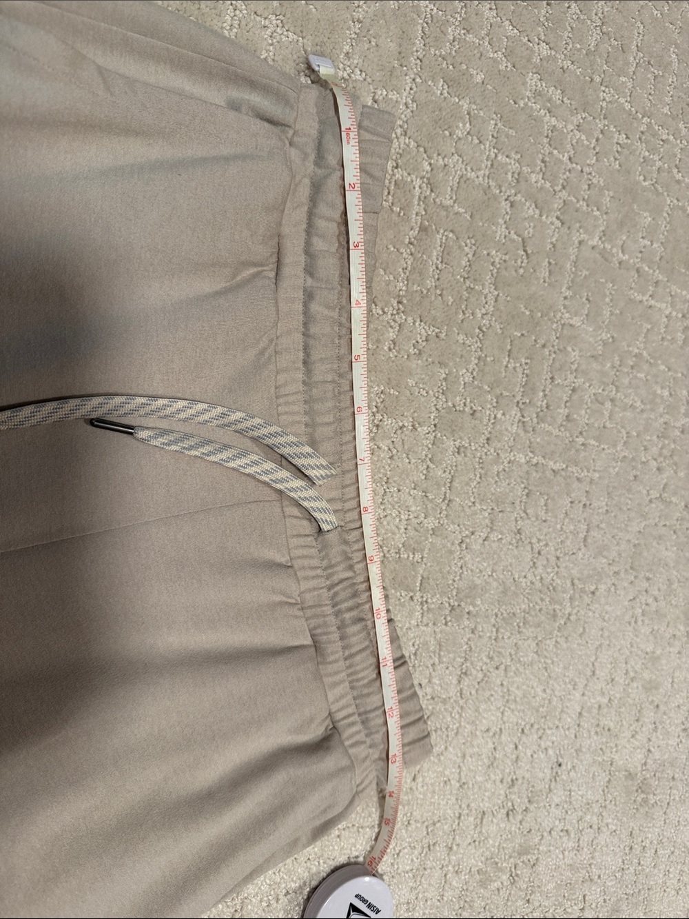 Vuori Halo Essential Wide Leg Pants in Ecru Heather in Small LONG - Picture 8 of 8